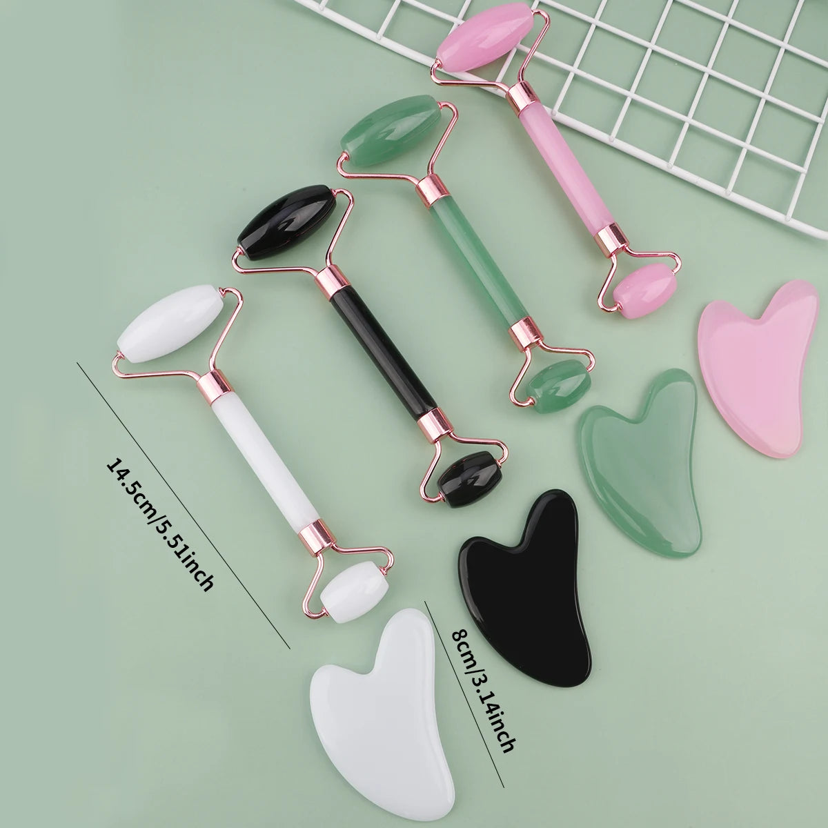 Rodillo Facial de Hielo + Gua Sha